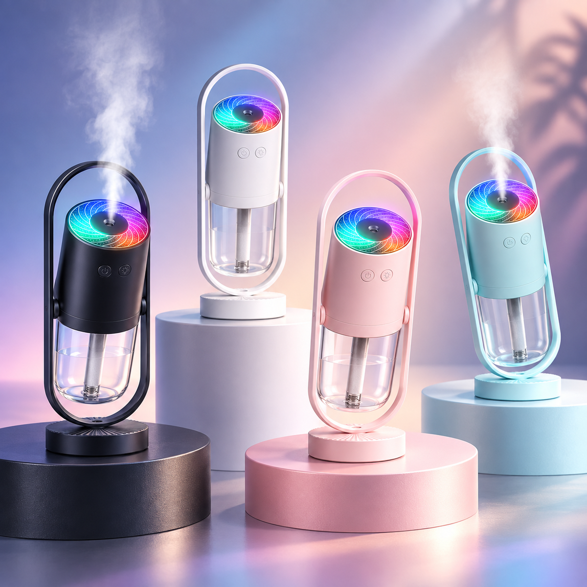 Mini Humidificador Portátil USB Silencioso con Luz Nocturna