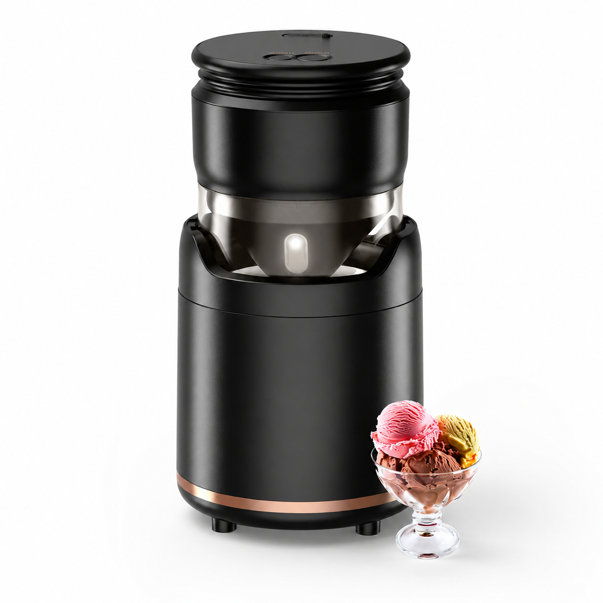 Heladera Portátil Compacta para Helado y Yogur Helado Casero