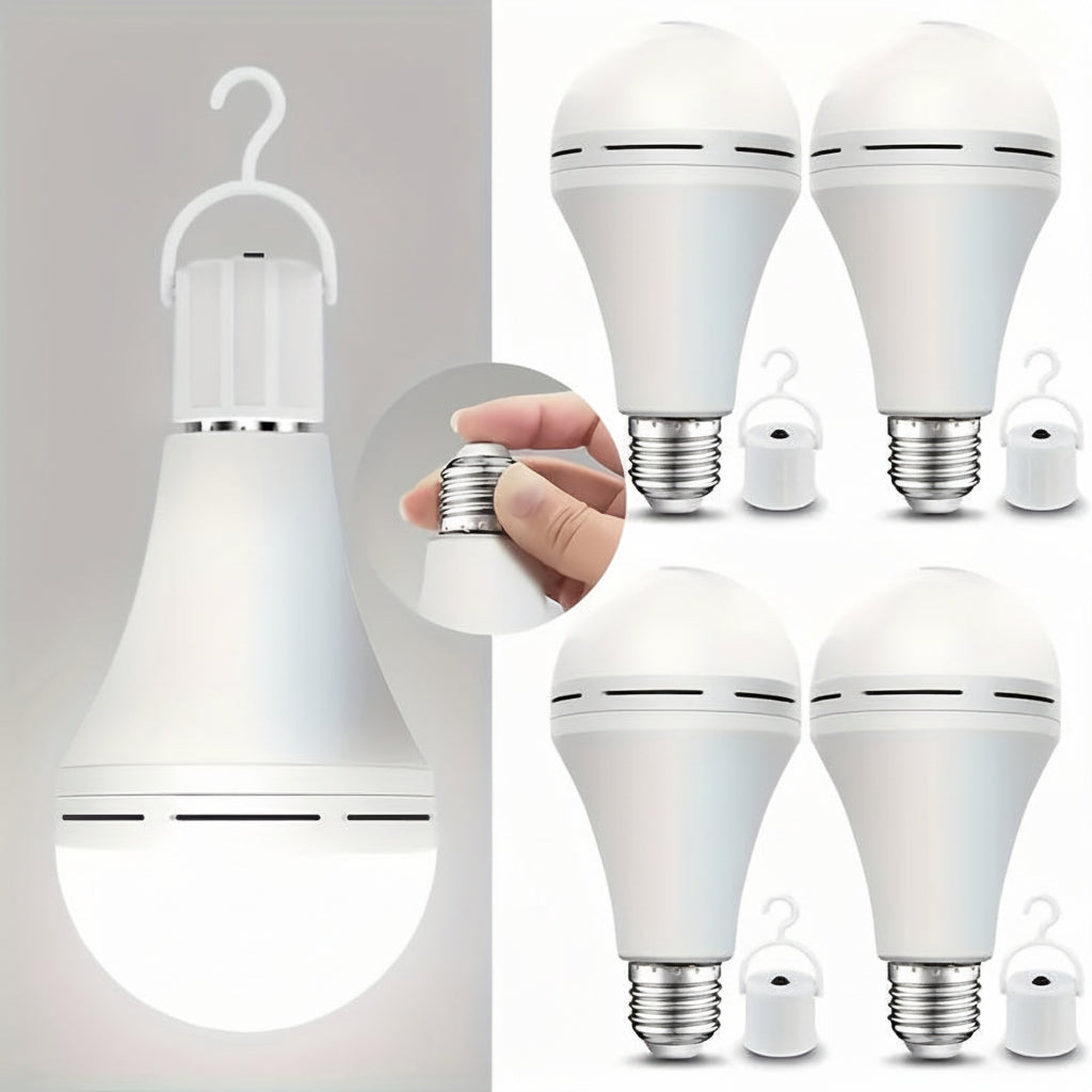 Bombilla LED Recargable de Emergencia con Luz Blanca Potente