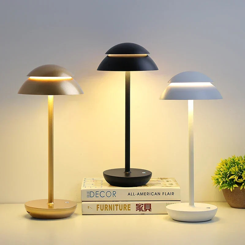 Lámpara de Mesa Recargable Inalámbrica Moderna Minimalista