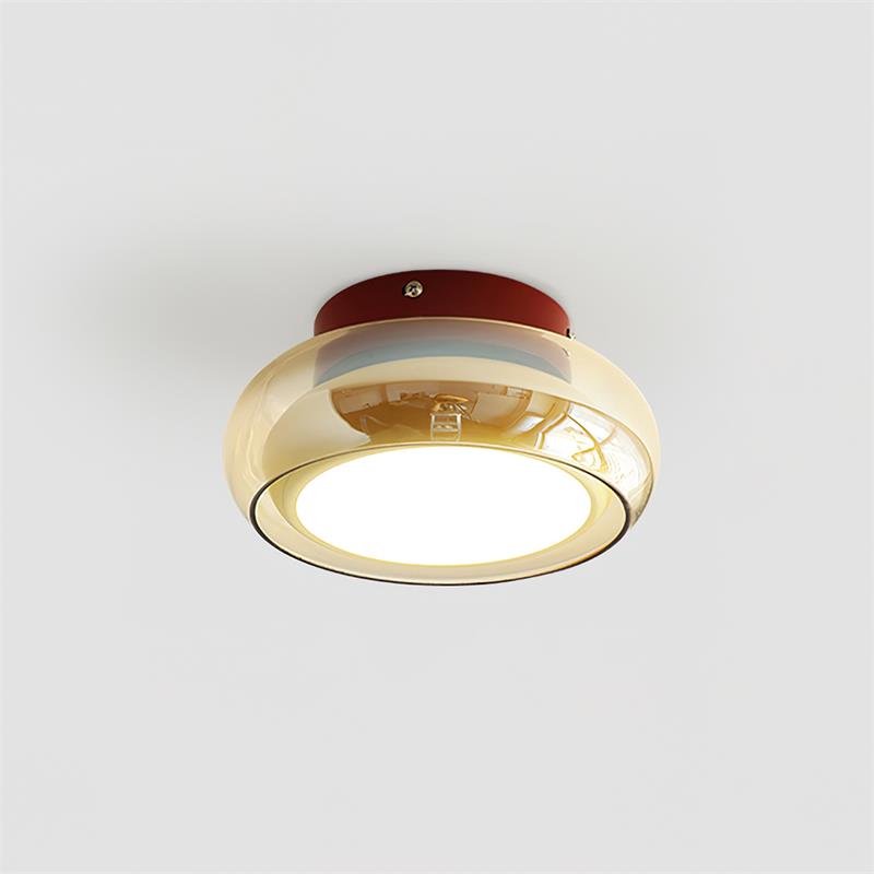 Plafón de Techo Retro June de Vidrio LED Vintage Empotrado