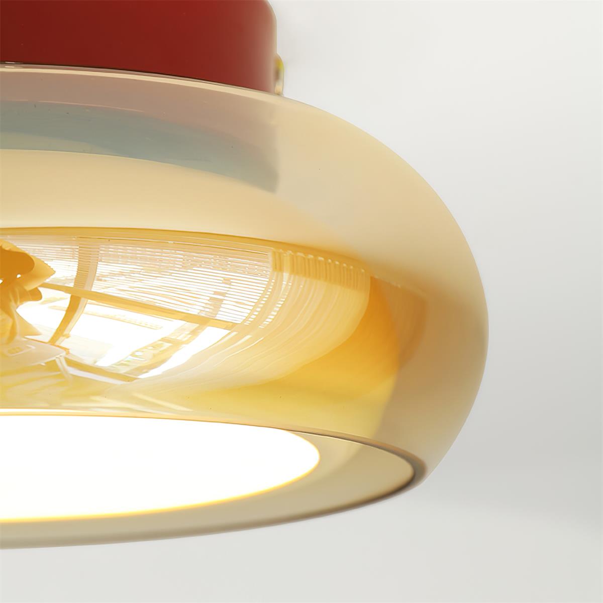 Plafón de Techo Retro June de Vidrio LED Vintage Empotrado