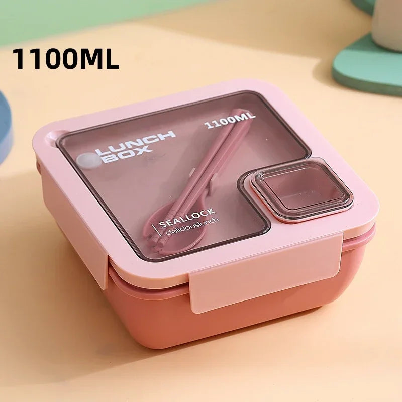 BentoGo Fiambrera Bento Antifugas con Cubiertos, Microondas
