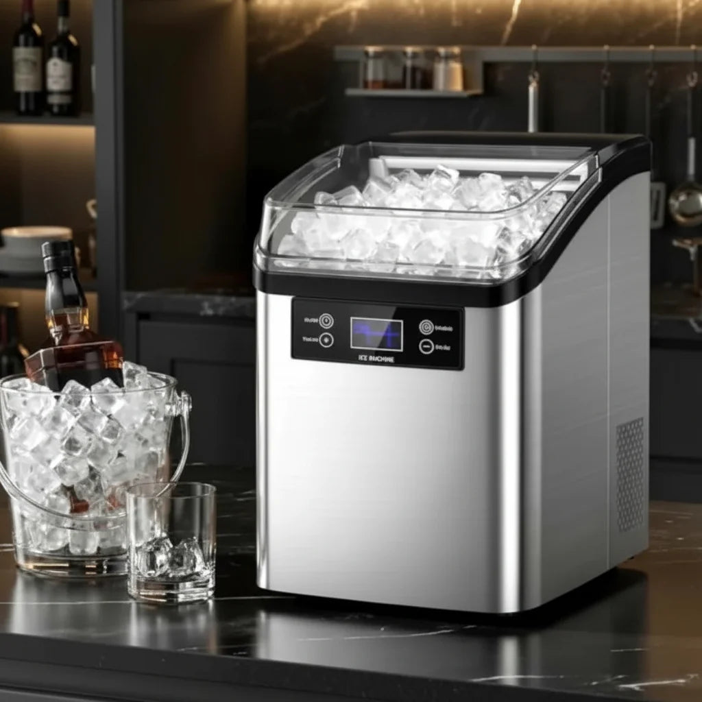 Máquina de Hielo de Sobremesa Automática de Gran Capacidad