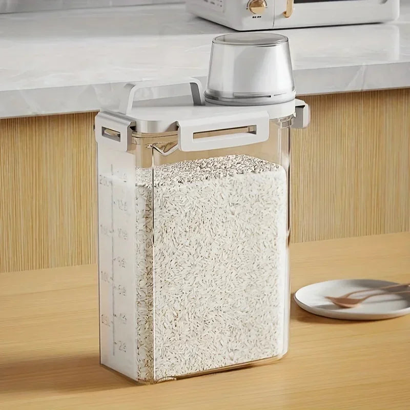 Dispensador Hermético de Arroz y Cereales 2,5 L con Medidor