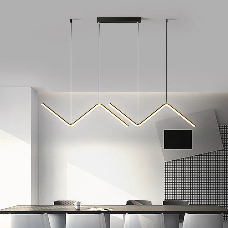 Lámpara Colgante de Aluminio Comedor Nórdica Minimalista