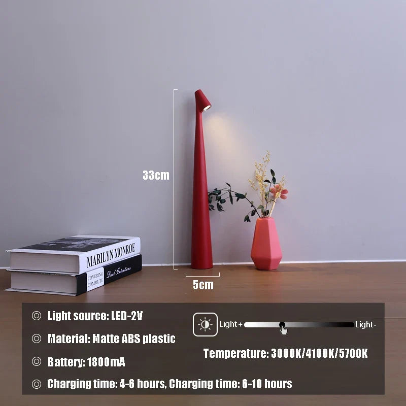 Glowora Lámpara de Mesa LED Recargable y Regulable Táctil