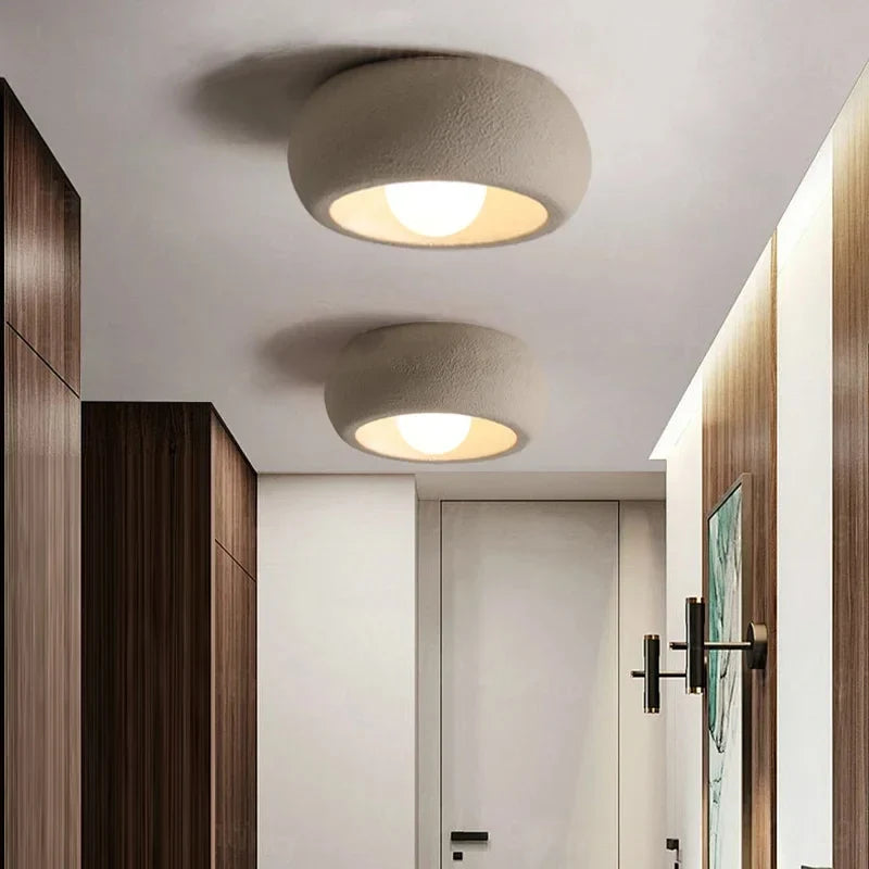 Plafón de Techo Circular Minimalista LED Blanco o Marrón