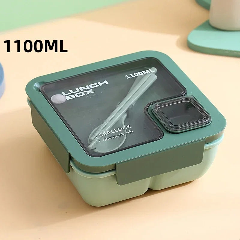 BentoGo Fiambrera Bento Antifugas con Cubiertos, Microondas