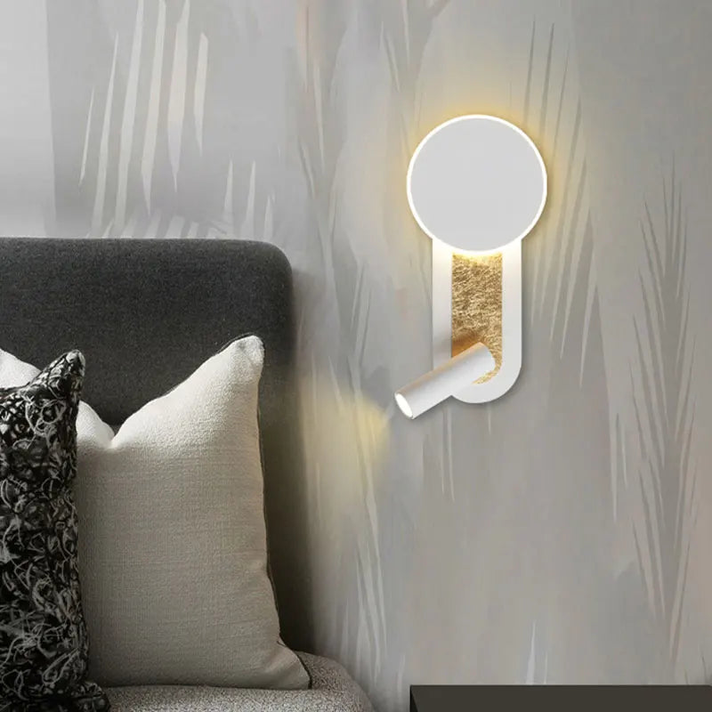 Aplique de Pared HaloBeam Doble LED con Foco Direccional