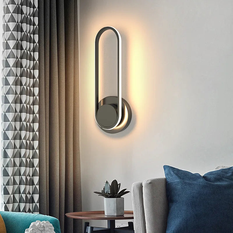 Aplique de Pared LED Giratorio 330° de Aluminio Minimalista