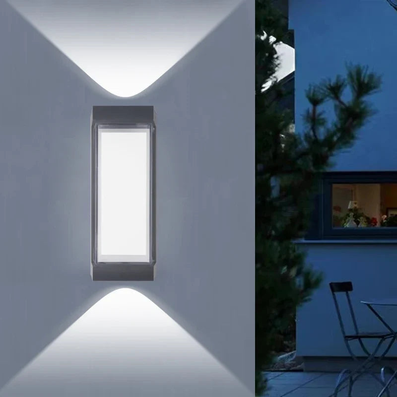 Aplique de Pared LED Exterior de Luz Arriba y Abajo Moderno