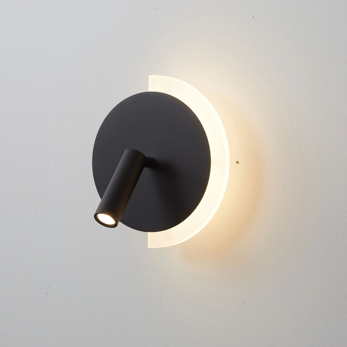 Aplique de Pared LED LunaSpot con Foco Doble para Mesilla