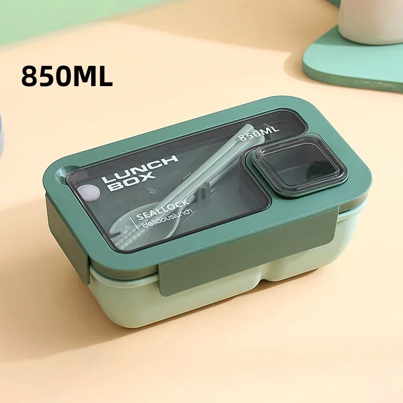 BentoGo Fiambrera Bento Antifugas con Cubiertos, Microondas