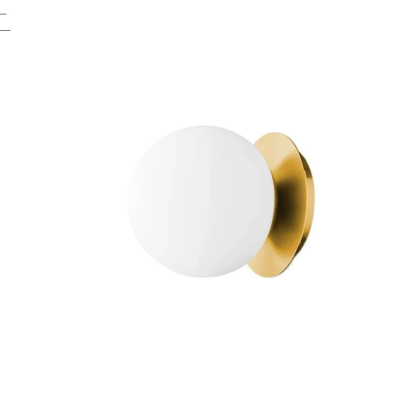 Aplique Nordic Globe de Cristal para Baño y Dormitorio