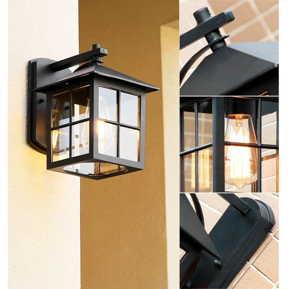 Aplique de Pared Exterior Camden Farol Vintage E27 Clásico