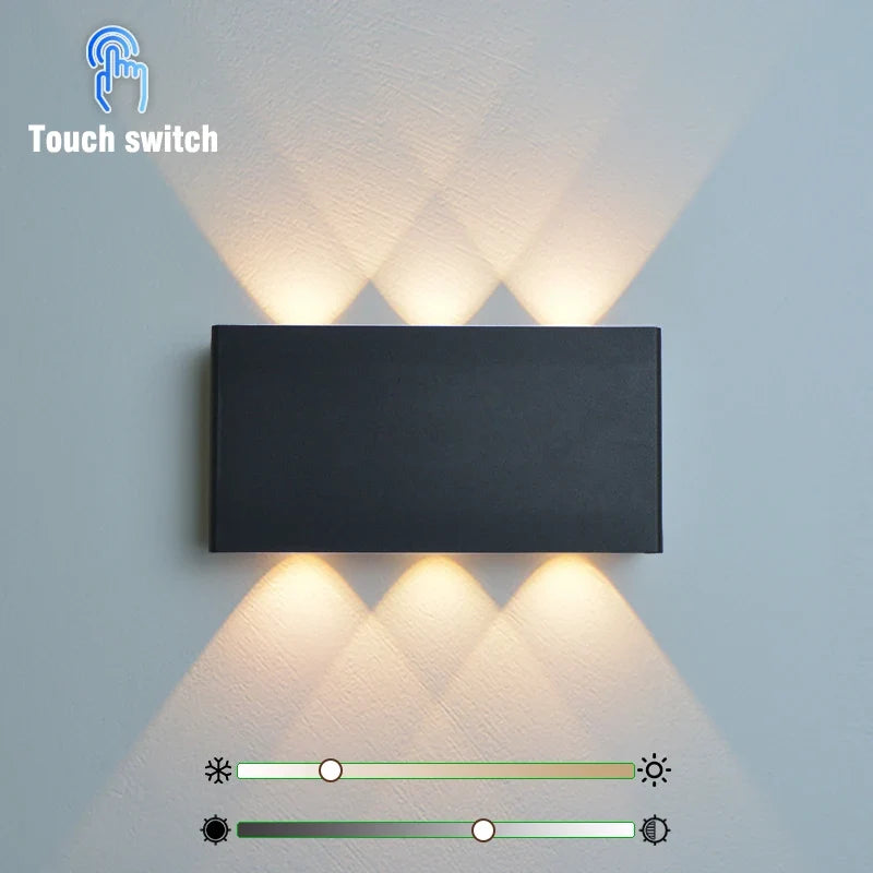 Aplique Recargable LumiBlock Efecto Madera Sin Cables