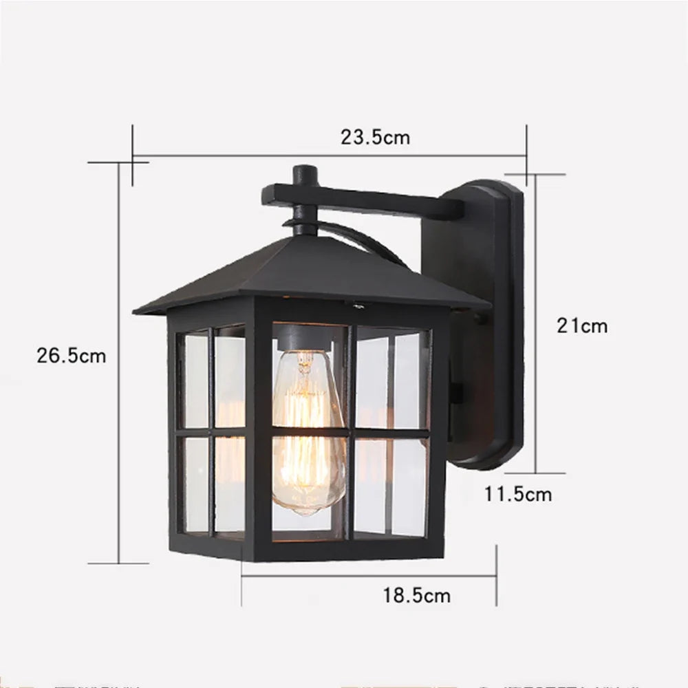 Aplique de Pared Exterior Camden Farol Vintage E27 Clásico