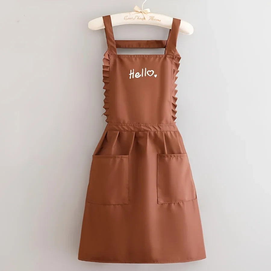 Delantal Impermeable FloraBelle Floral Estilo Princesa