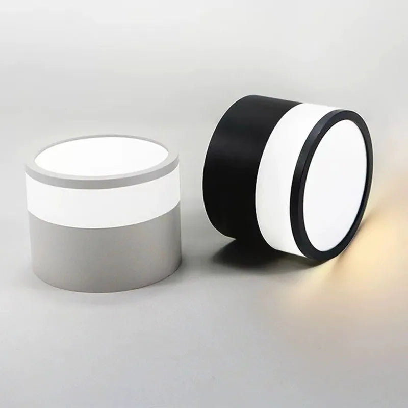 Foco LED de Superficie Nordic de 9 W o 15 W Blanco o Negro
