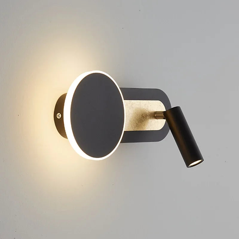 Aplique de Pared HaloBeam Doble LED con Foco Direccional