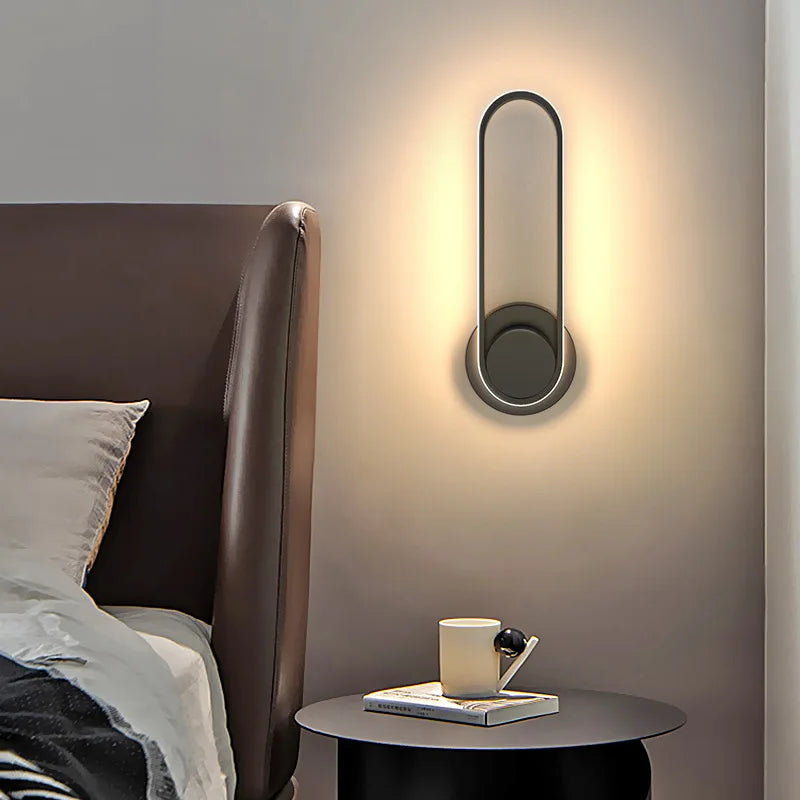 Aplique de Pared LED Giratorio 330° de Aluminio Minimalista