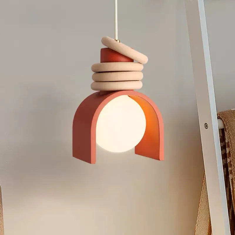 Lámpara Colgante Wabi-Sabi de Resina Minimalista Japonesa