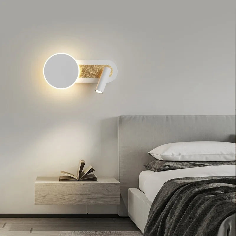 Aplique de Pared HaloBeam Doble LED con Foco Direccional