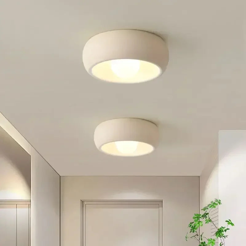 Plafón de Techo Circular Minimalista LED Blanco o Marrón