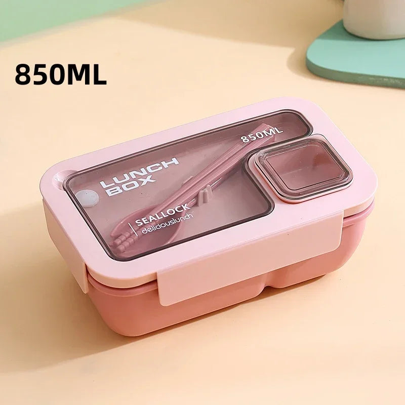 BentoGo Fiambrera Bento Antifugas con Cubiertos, Microondas