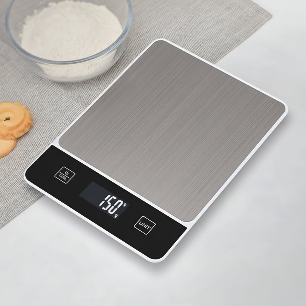 Báscula de Cocina Digital de Acero Inoxidable hasta 10 kg