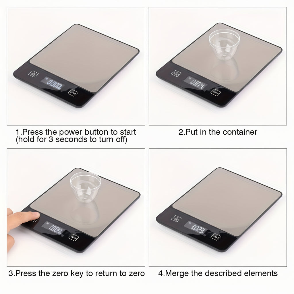 Báscula de Cocina Digital de Acero Inoxidable hasta 10 kg
