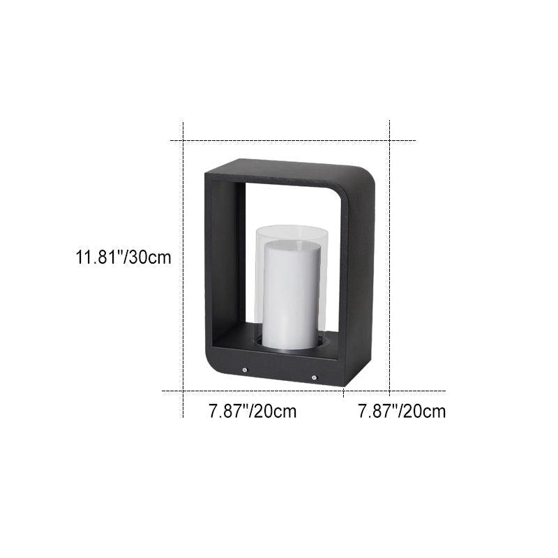 Luz Solar LED Exterior Cuadrada Moderna Resistente al Agua