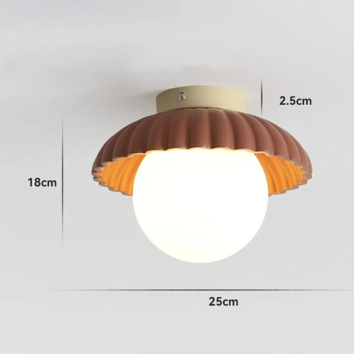 Plafón de Techo para Pasillo de Hierro y Vidrio en 3 Colores