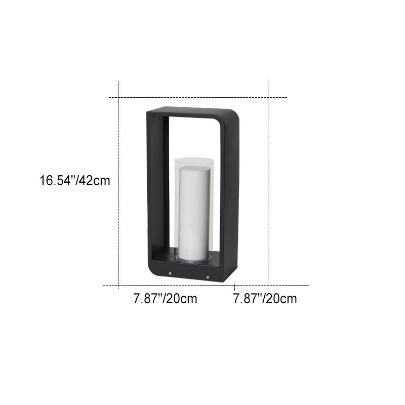 Luz Solar LED Exterior Cuadrada Moderna Resistente al Agua
