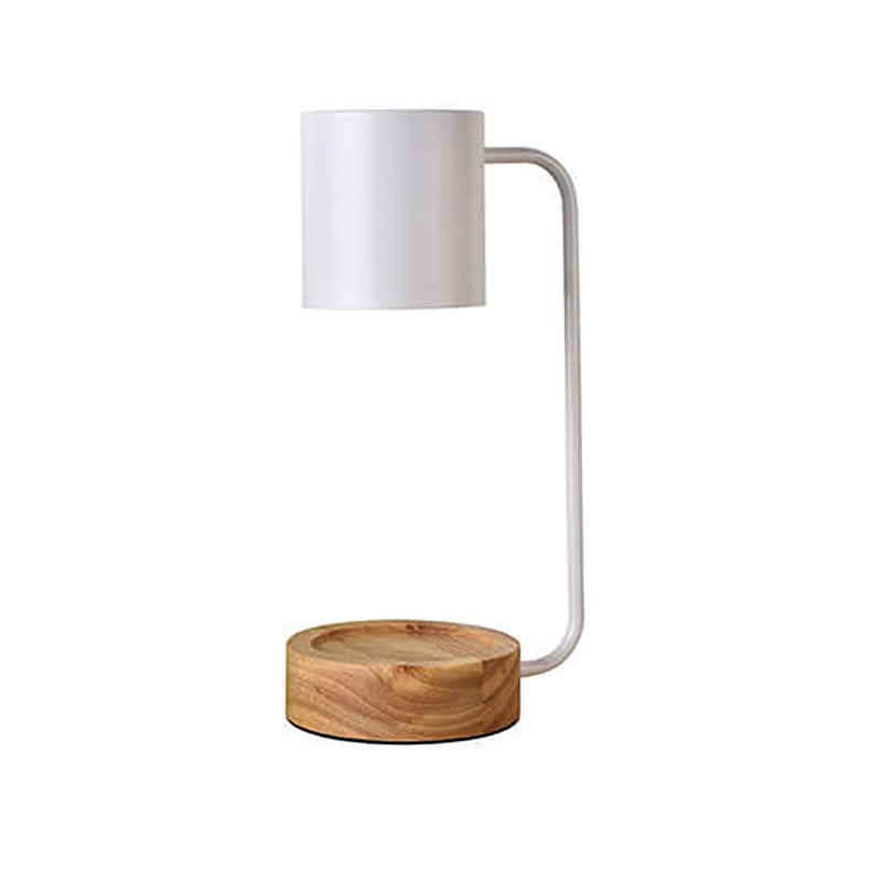 Lámpara de Mesa Japonesa Minimalista de Madera Regulable