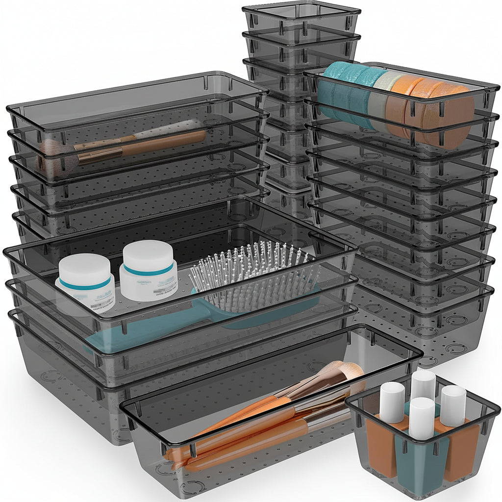 Set de Bandejas Organizadoras para Cajones de Cocina y Baño