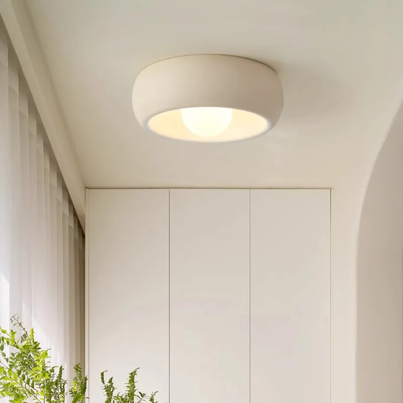 Plafón de Techo Circular Minimalista LED Blanco o Marrón