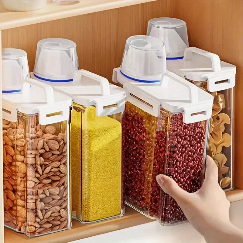 Dispensador Hermético de Arroz y Cereales 2,5 L con Medidor