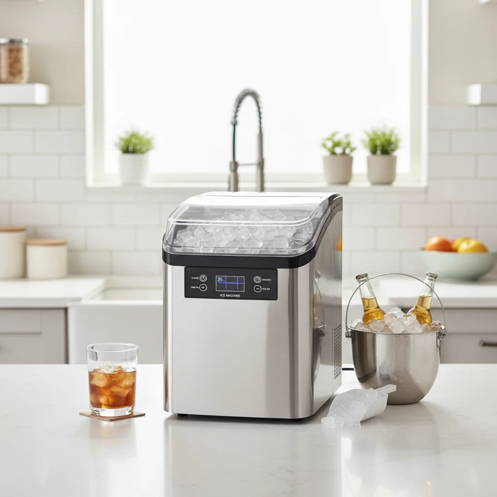 Máquina de Hielo de Sobremesa Automática de Gran Capacidad