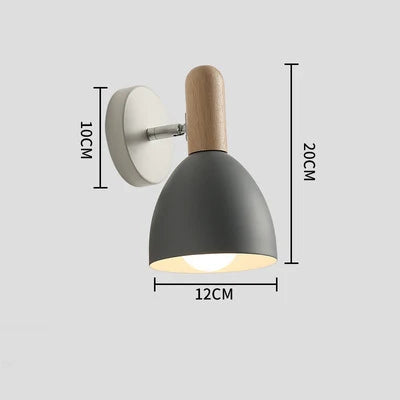 Aplique de Pared Nórdico de Madera Ajustable para Lectura