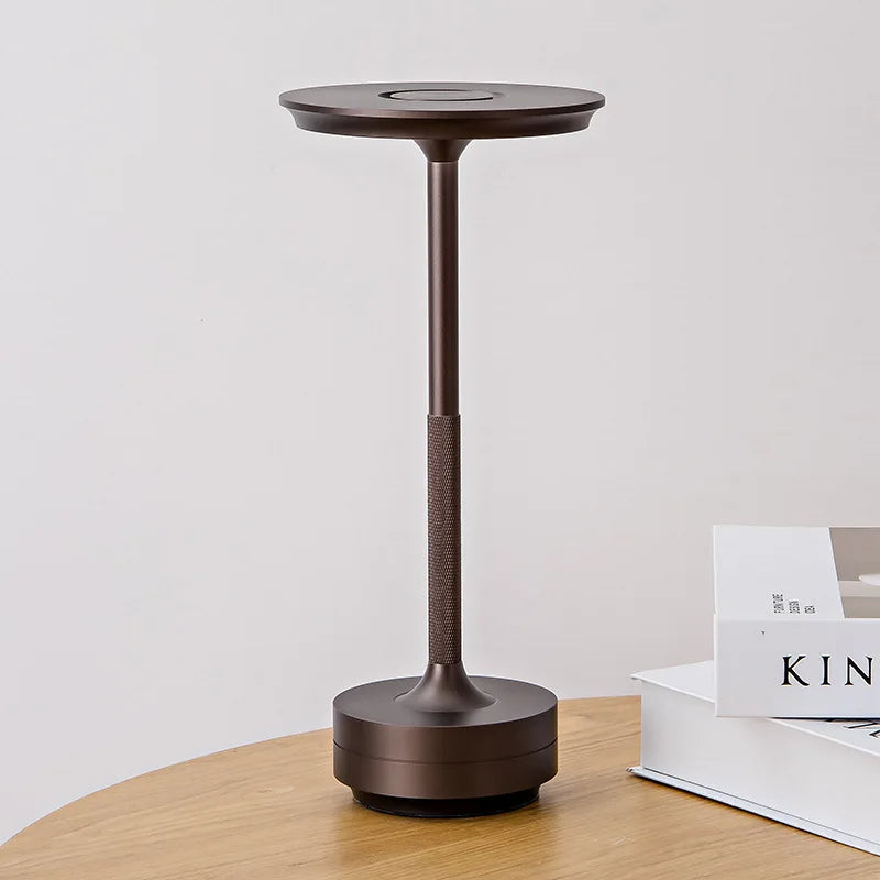 Lámpara de Escritorio LED Recargable Táctil de Aluminio