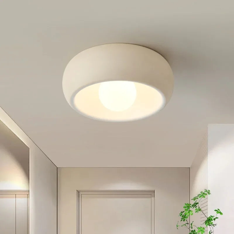 Plafón de Techo Circular Minimalista LED Blanco o Marrón