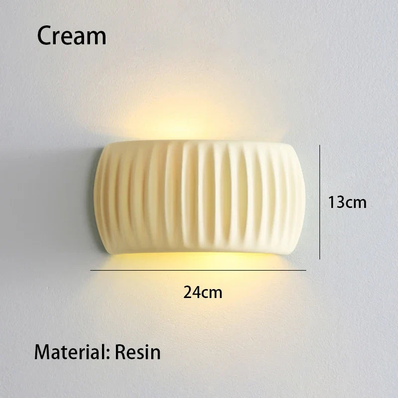 Aplique de Pared de Resina Francés Texturizado Moderno