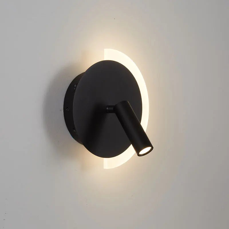 Aplique de Pared LED LunaSpot con Foco Doble para Mesilla