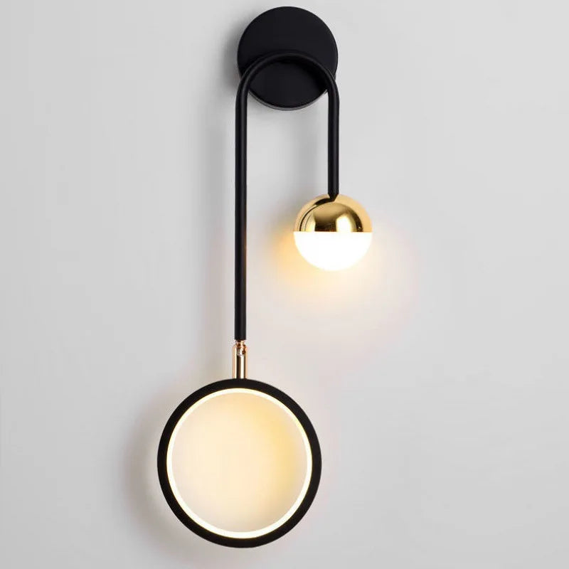 Aplique de Pared Orbis LED Nórdico con Difusor Circular