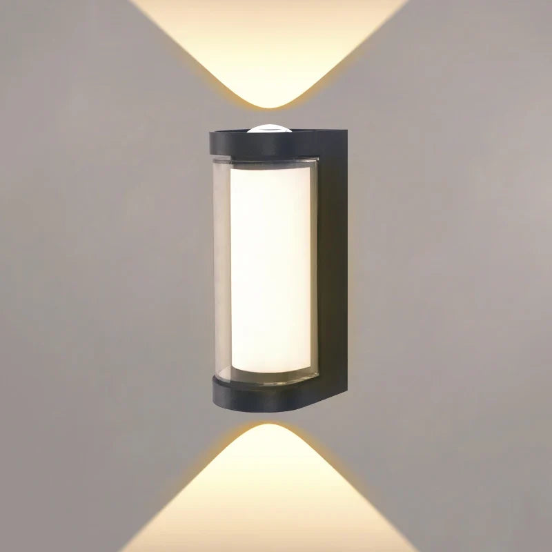 Aplique de Pared LED Exterior de Luz Arriba y Abajo Moderno