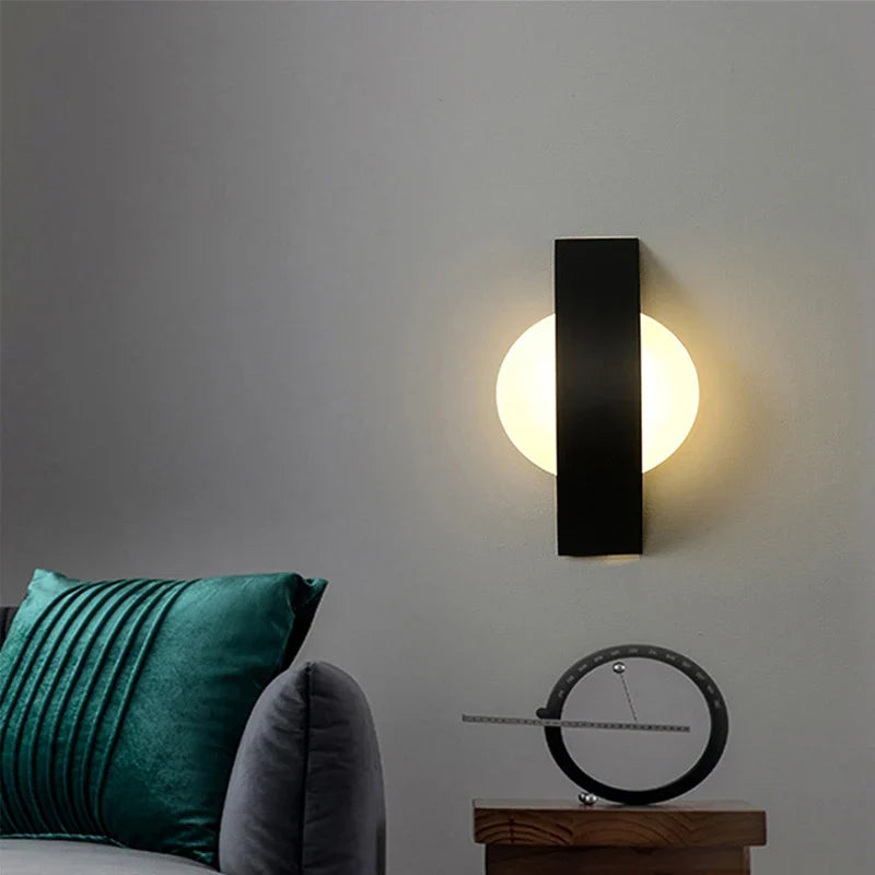 Aplique de Pared Acrílico Minimalista Redondo o Cuadrado