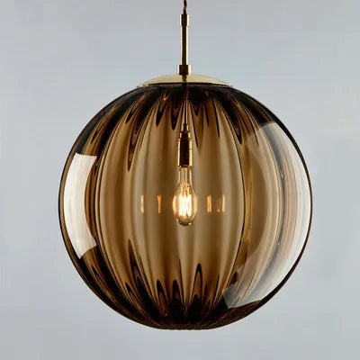Lámpara Colgante Bola de Cristal Nórdica en 4 Colores