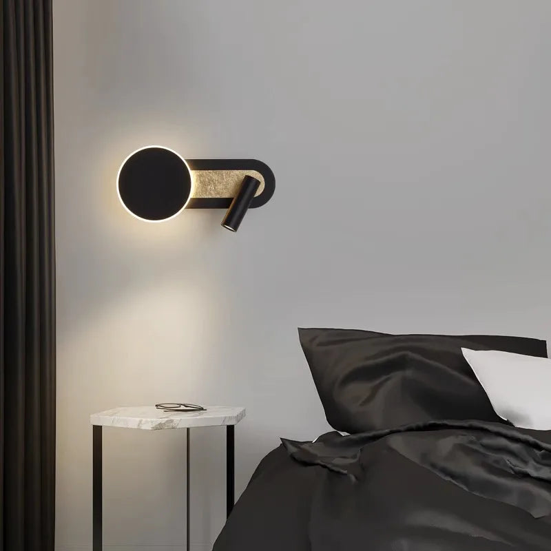Aplique de Pared HaloBeam Doble LED con Foco Direccional